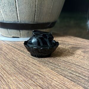 Boyd Bunny Salt Cellar Black Mini Bunny On Nest 2nd Five Years